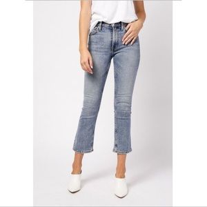 RE/DONE Comfort Stretch Mid Rise Kick Flare Jeans - Mid 90s Size 30